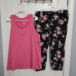 Torrid Active Leggings and Tank Top Matching Set 2x